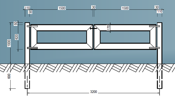 2-flg. alu tor